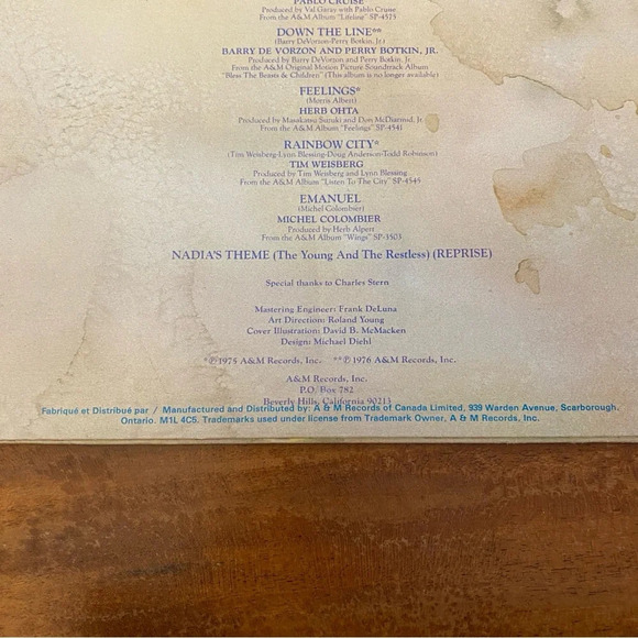 Vinyl Record Young and the Restless Soap Opera Nadia’s Theme 1976 A&M Records - Picture 6 of 13